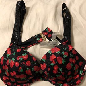 New Victoria Secrect Cherry Print Swim Top 34A